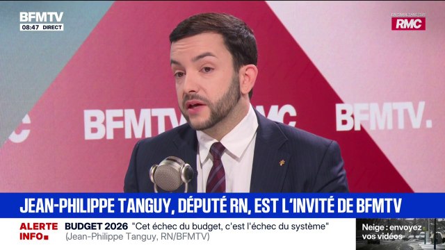 “Évidemment”: Jean-Philippe Tanguy (RN) indique qu'il censurera le gouvernement en cas d’usage du 49.3 pour le budget
