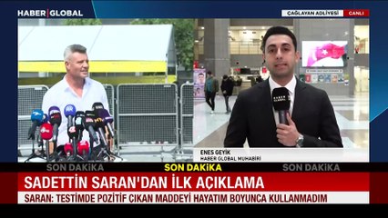 Sadettin Saran'ın uyuşturucu testinde 'kokain pozitif' olduğu belirlendi! Saran'dan ilk açıklama