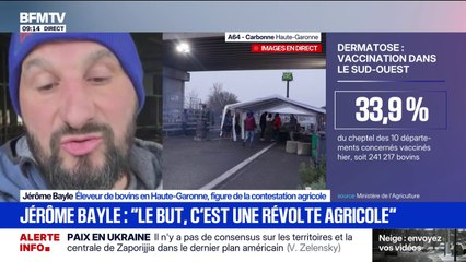 Jérôme Bayle: “Le but du jeu, c’est qu’il y ait une révolte agricole”