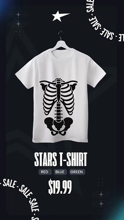 Vintage Anatomical Skeleton Ribcage Graphic Gothic Bone Art Illustration Style Design