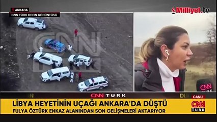 Libya heyetini taşıyan uçak düştü: Olayın tanığı yaşananları böyle anlattı