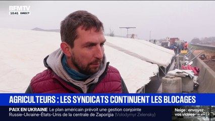 "On ne pouvait pas lever le barrage": ces agriculteurs vont passer le réveillon de Noël sur l'A64 faire entendre leur colère