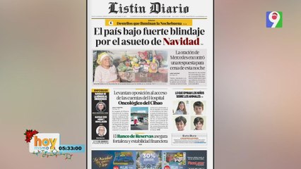 Titulares prensa dominicana miércoles 24 de diciembre 2025 | Hoy Mismo