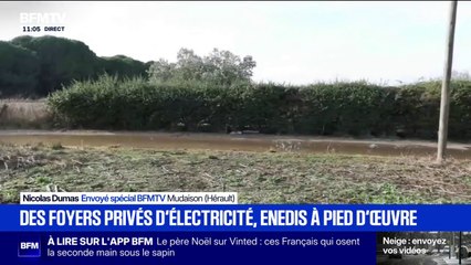 Crues dans l'Hérault: des équipes d'Enedis fortement mobilisées pour rétablir l'électricité