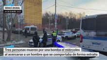 Mueren tres personas en Moscú por una bomba