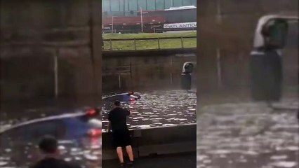 Fuerte temporal en el AMBA dejó cortes de luz y rescates en Panamericana