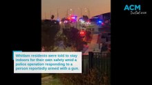 Police respond to reportedly armed man in Whitlam
