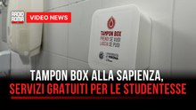 Tamponbox alla Sapienza, servizi gratuiti per le studentesse