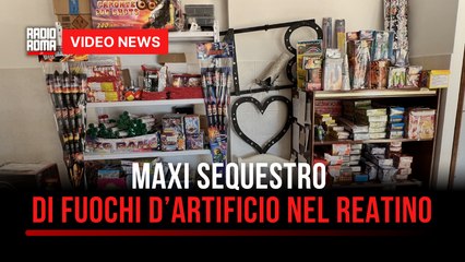 Maxi sequestro di fuochi d’artificio nel Reatino