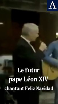 Le futur pape Léon XIV chantant Feliz Navidad