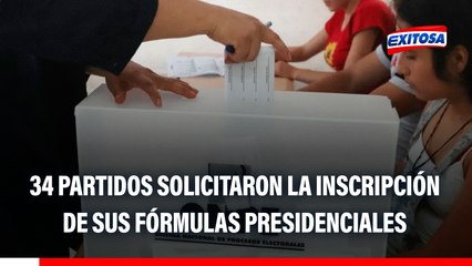 Elecciones 2026: 34 partidos solicitaron la inscripción de sus fórmulas presidenciales