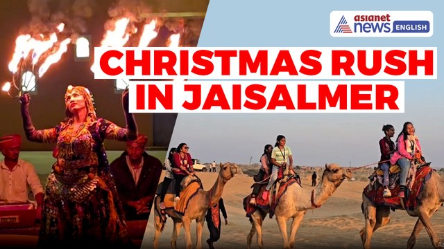 Rajasthan | Jaisalmer Tourism: Visitors Flock to Sam Sand Dunes Ahead of Christmas