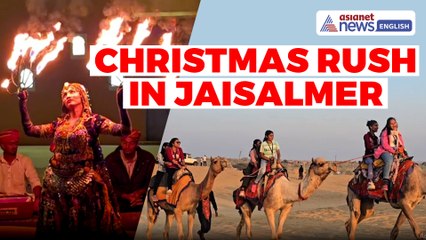 Rajasthan | Jaisalmer Tourism: Visitors Flock to Sam Sand Dunes Ahead of Christmas