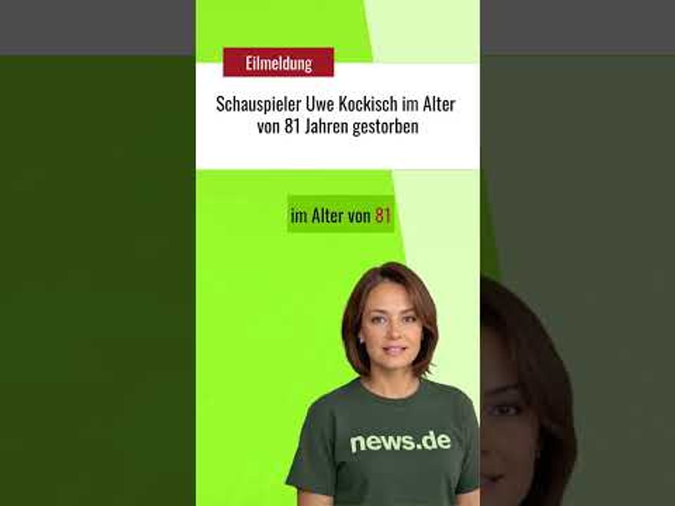 Schauspieler Uwe Kockisch im Alter von 81 Jahren gestorben