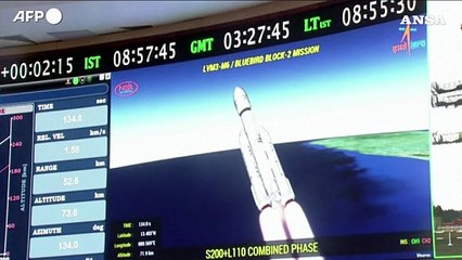 L'agenzia spaziale indiana ha lanciato il satellite piu' pesante della sua storia