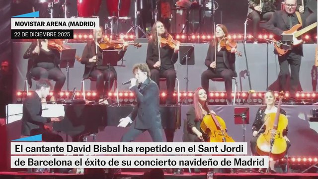 El concierto navideño de David Bisbal en Madrid