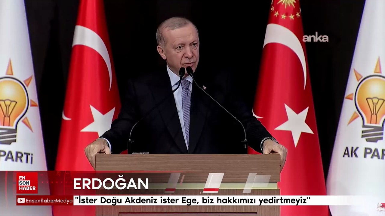Cumhurbaşkanı Erdoğan: İster Doğu Akdeniz ister Ege, biz hakkımızı yedirtmeyiz