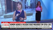 Homem agride a facadas duas mulheres em Cotia (SP)