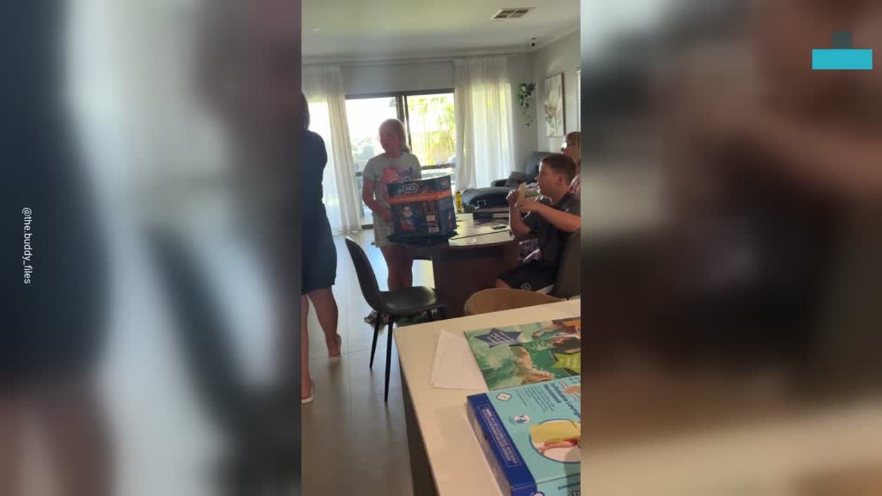 Family Surprises Kids With Puppy for Early Christmas