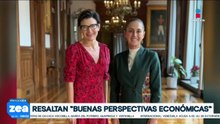 Claudia Sheinbaum se reúne con Jane Fraser en Palacio Nacional