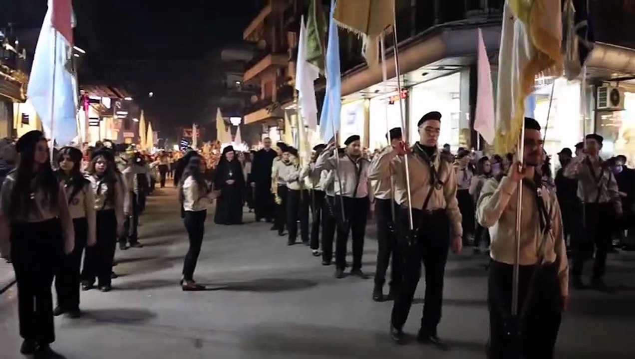 Weihnachtsschmuck sorgt in Damaskus für Feststimmung