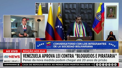 Venezuela aprova lei contra pirataria e bloqueios navais