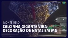 Calcinha gigante vira decoração de natal em MG