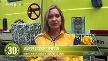 Bomberos llevaron alegría navideña a niños hospitalizados en Medellín