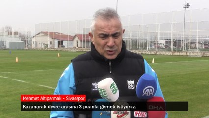Mehmet Altıparmak: Kazanarak devre arasına 3 puanla girmek istiyoruz