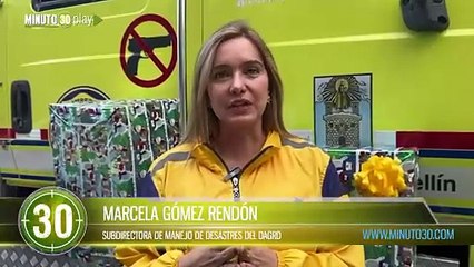 Bomberos llevaron alegría navideña a niños hospitalizados en Medellín