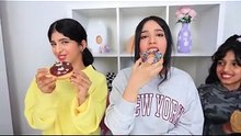 No Hands Food Challenge 🤣 | Two Hands vs One Hand 🖐 Shafa vs Ghazal & Soso