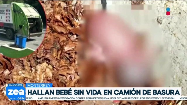 Hallan sin vida a recién nacido en camión de basura en Monterrey, Nuevo León