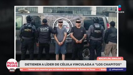Capturan en Mazatlán a presunto líder ligado a “Los Chapitos” | DPC con Paola Rojas