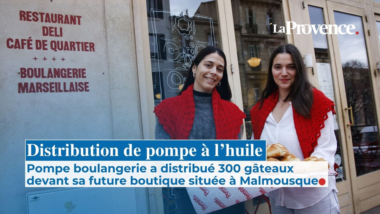 À Marseille, la boulangerie "Pompe" a distribué gratuitement 300 pompes à l'huile