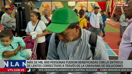 Más de mil 800 personas han sido beneficiadas con la entrega de lentes correctivos en Caracas