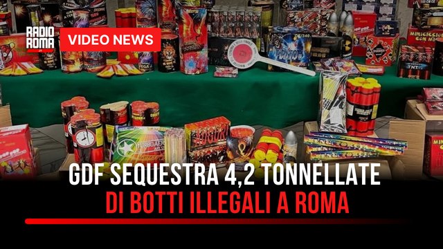 Gdf sequestra 4,2 tonnellate di botti illegali a Roma