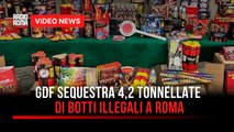 Gdf sequestra 4,2 tonnellate di botti illegali a Roma