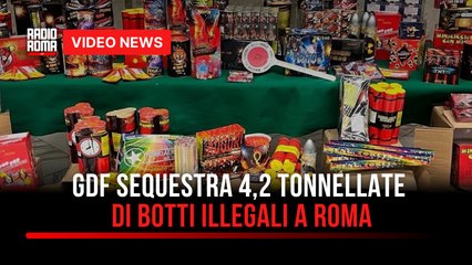 Gdf sequestra 4,2 tonnellate di botti illegali a Roma