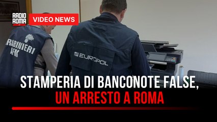 Stamperia di banconote false, un arresto a Roma
