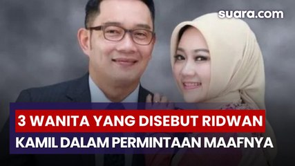 Ridwan Kamil Sampaikan Permintaan Maaf, Ini 3 Wanita yang Disebut