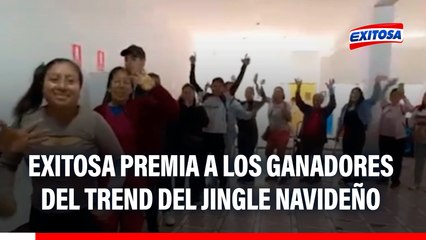 Exitosa premia a los ganadores del trend del jingle navideño en Tiktok