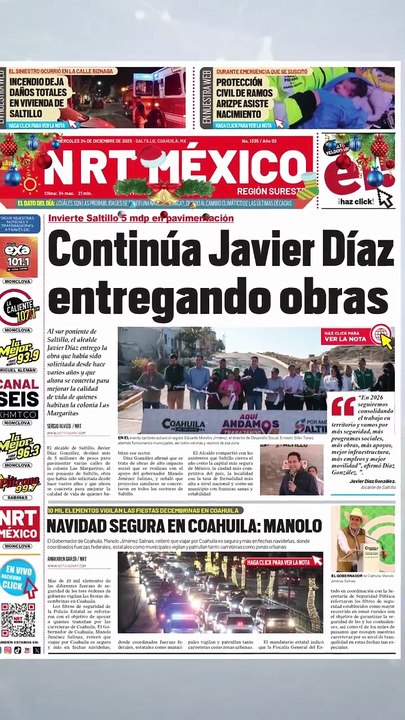 📰📍 Te presentamos #LasPortadas de #NRTMéxico de...
