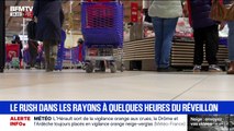 Réveillon: le rush dans les rayons de supermarché pour boucler les courses de Noël