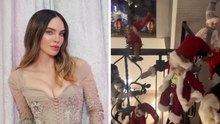 Belinda presume su lujosa decoración navideña de duendes