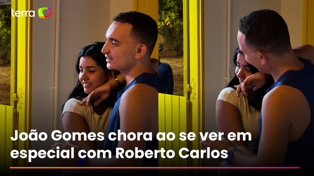 João Gomes e esposa choram com participação do cantor em especial de Roberto Carlos