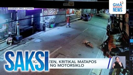 Senior citizen, kritikal matapos mabundol ng motorsiklo | Saksi