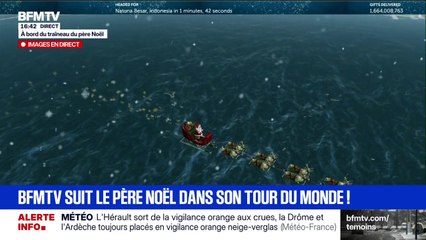 Où est le Père Noël? BFMTV vous indique où se situe son traineau