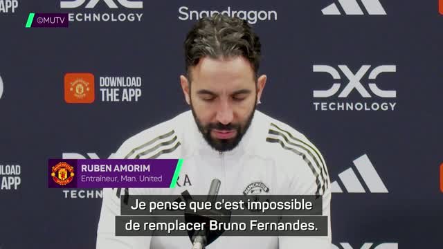 Man. United - Amorim : C'est impossible de remplacer Bruno Fernandes