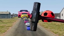 Hammer crashing cars 🚗🚙🚕