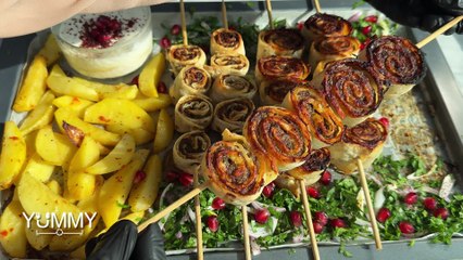 كباب رول: أسهل وأطيب وصفة سريعة التحضير!